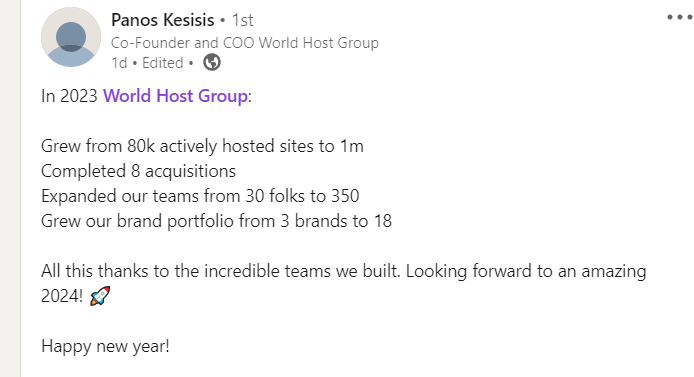 World Host Group - social media