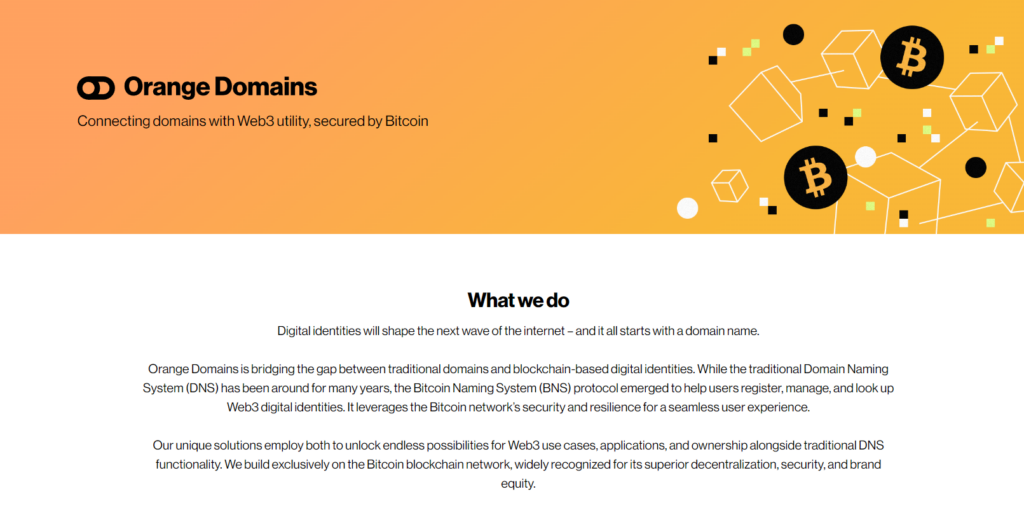 orange domain site